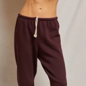 perfectwhitetee - Stevie Fleece Easy Sweatpants, Size M, Blackberry NEW